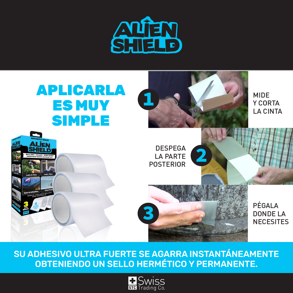 Alien Shield Cinta Sella Todo x 3
