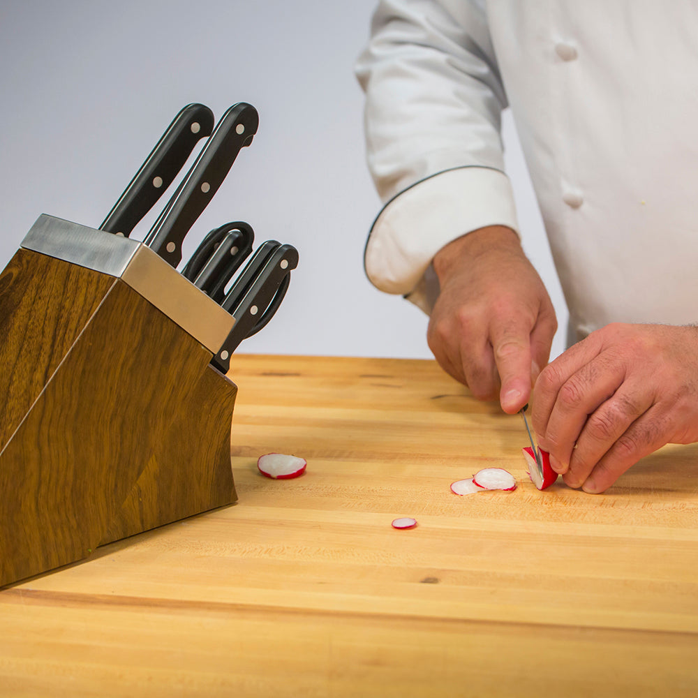 Chefs Edge 10pz Acero c/Bloque Afilador